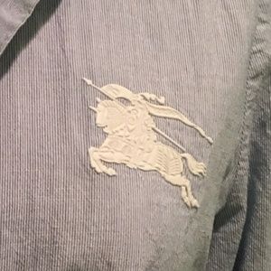 Burberry BRIT lightweight blue button down